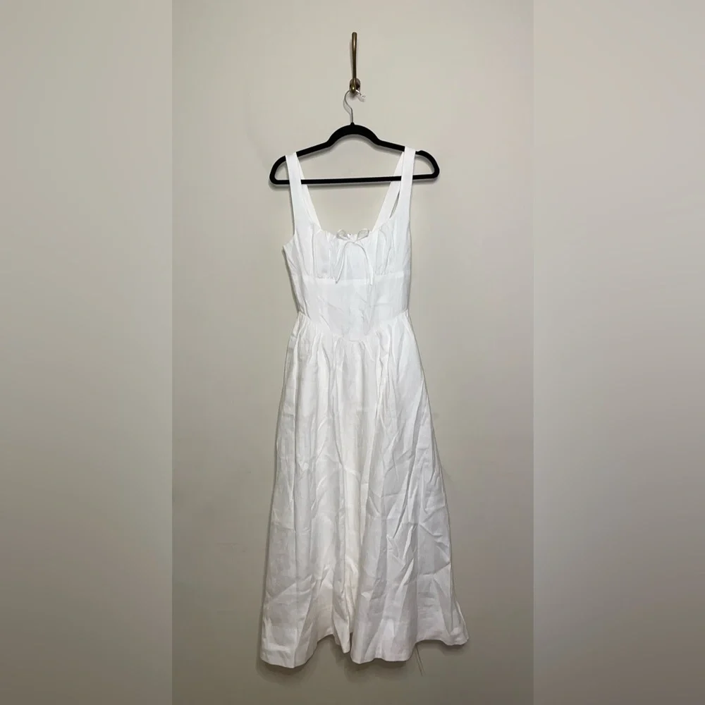 Reformation White Midi Dress - Picture 5 of 15